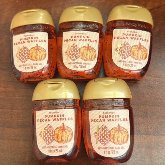 BBW 5 pk antibacterial hand gel Pumpkin Pecan Waffle - Picture 2 of 2